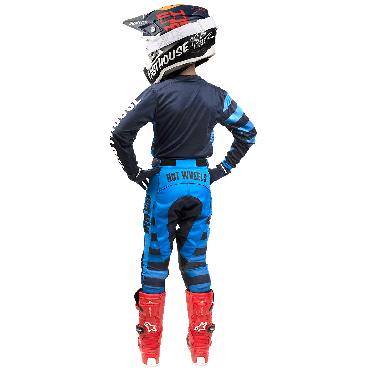 Hot Wheels Grindhouse Youth Pant - Electric Blue Fasthouse