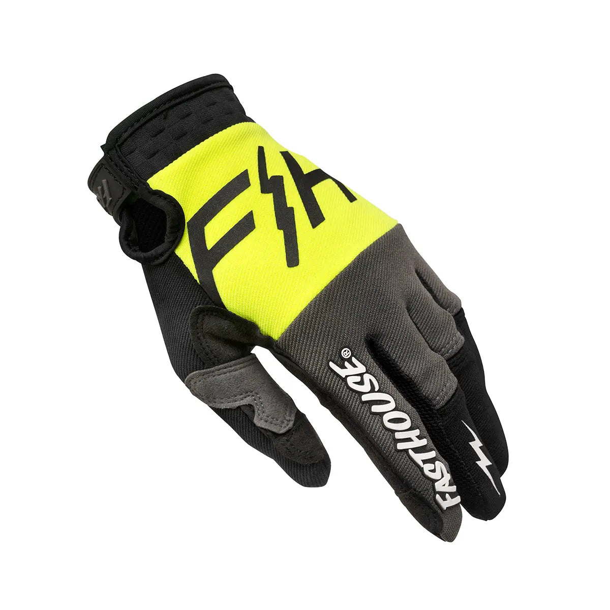 Speed Style Omega Youth Glove - High Viz/Gray - Fasthouse