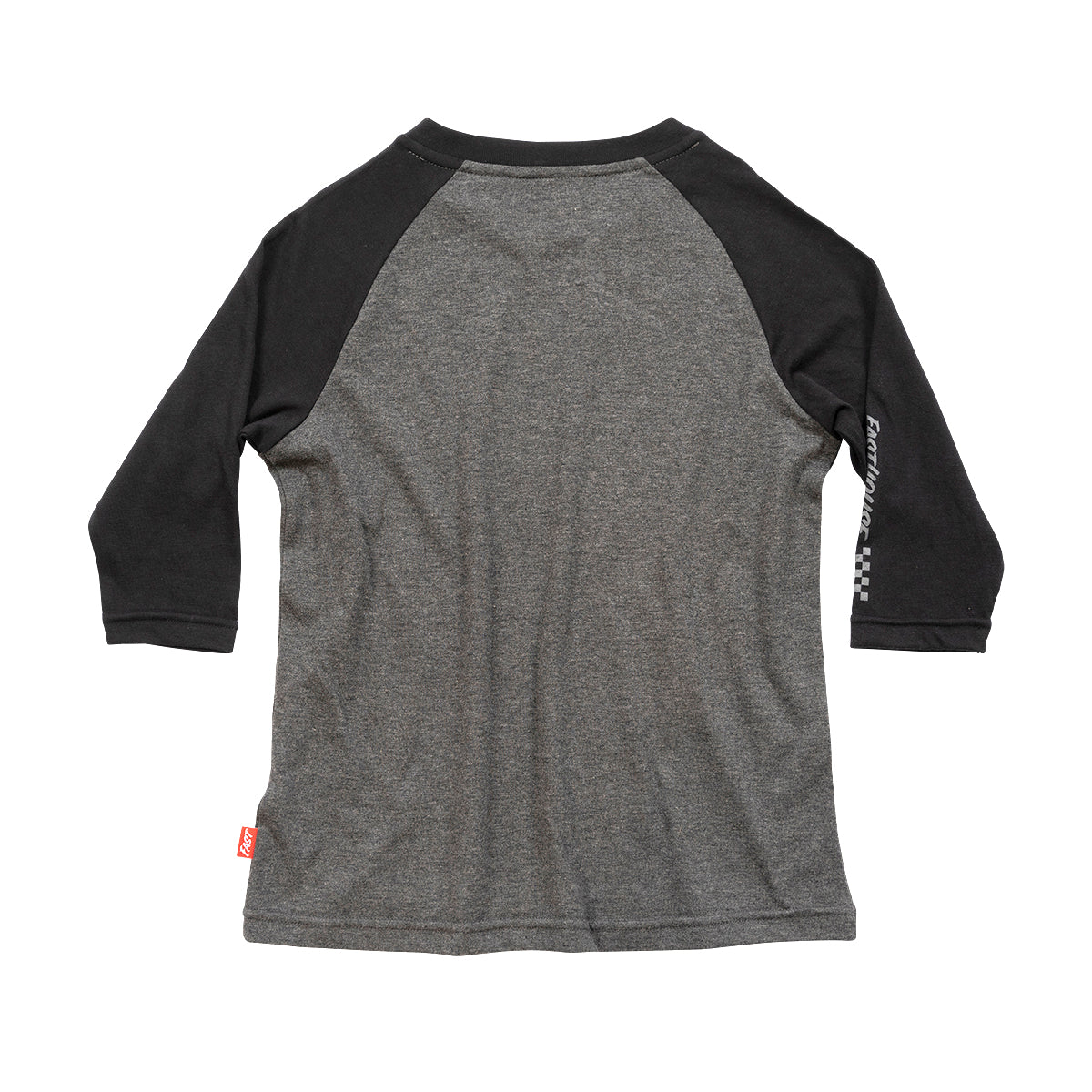 Swift Raglan Youth Tech Tee - Black/Charcoal Heather closeout