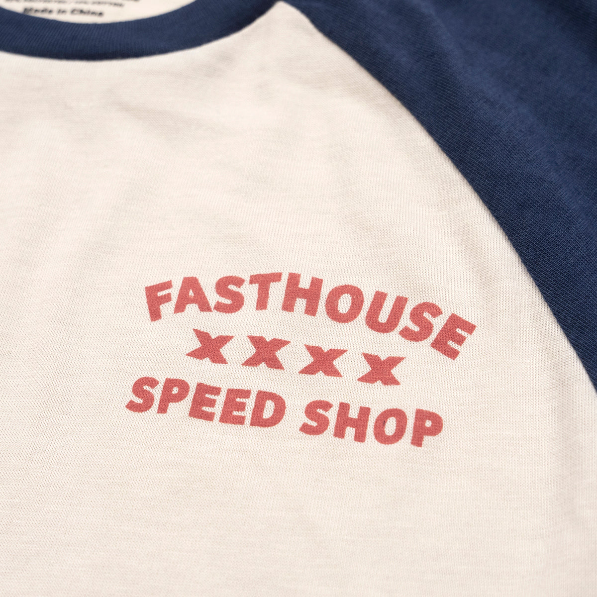 Swift Raglan Youth Tech Tee - Midnight Navy/Cream Closeout