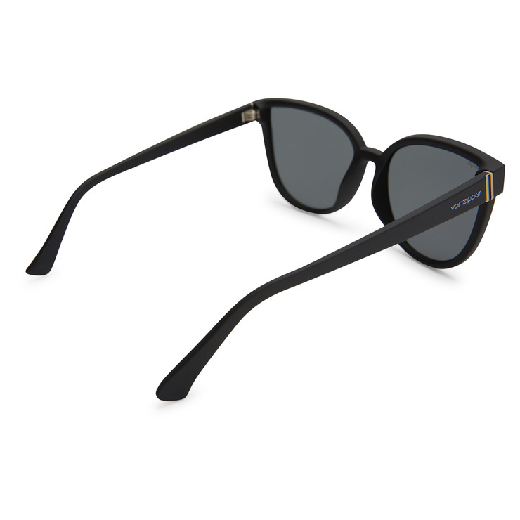 VonZipper Fairchild Polarized Sunglasses - Black Satin/Vintage Gray Fasthouse