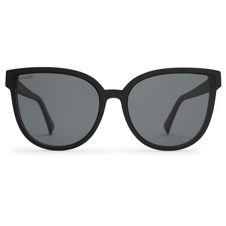 VonZipper Fairchild Polarized Sunglasses - Black Satin/Vintage Gray Fasthouse