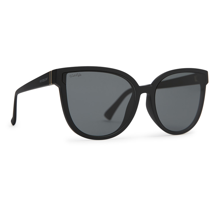 VonZipper Fairchild Polarized Sunglasses - Black Satin/Vintage Gray Fasthouse