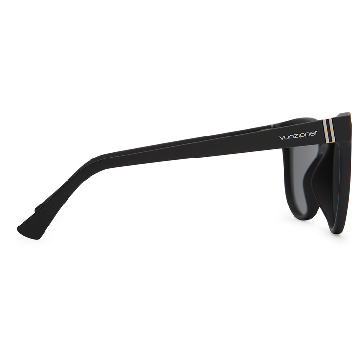 VonZipper Fairchild Polarized Sunglasses - Black Satin/Vintage Gray Fasthouse