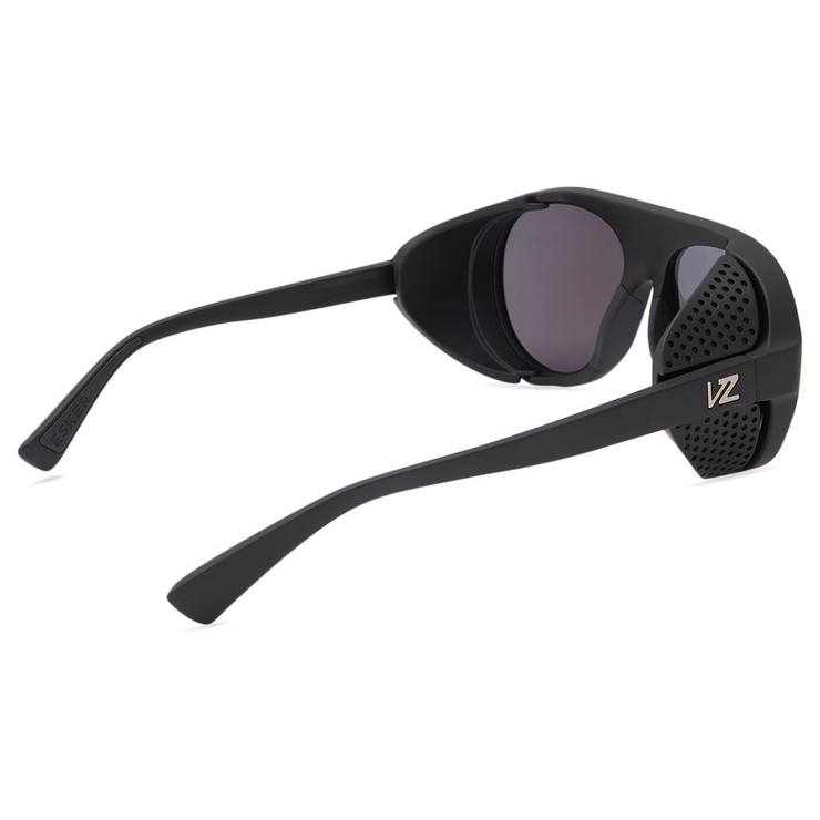 VonZipper Esker Polarized Plus Sunglasses - Black Satin/Blue Flash Fasthouse