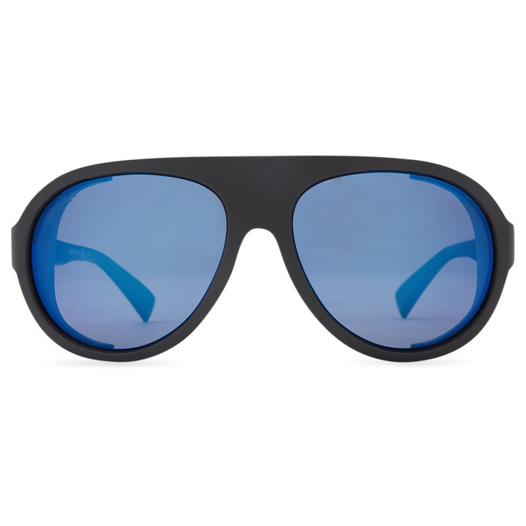 VonZipper Esker Polarized Plus Sunglasses - Black Satin/Blue Flash Fasthouse