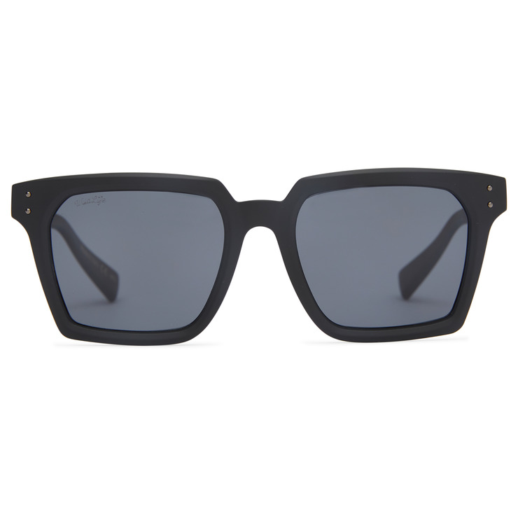 VonZipper Television Polarized Sunglasses - Black Satin/Vintage Gray Fasthouse