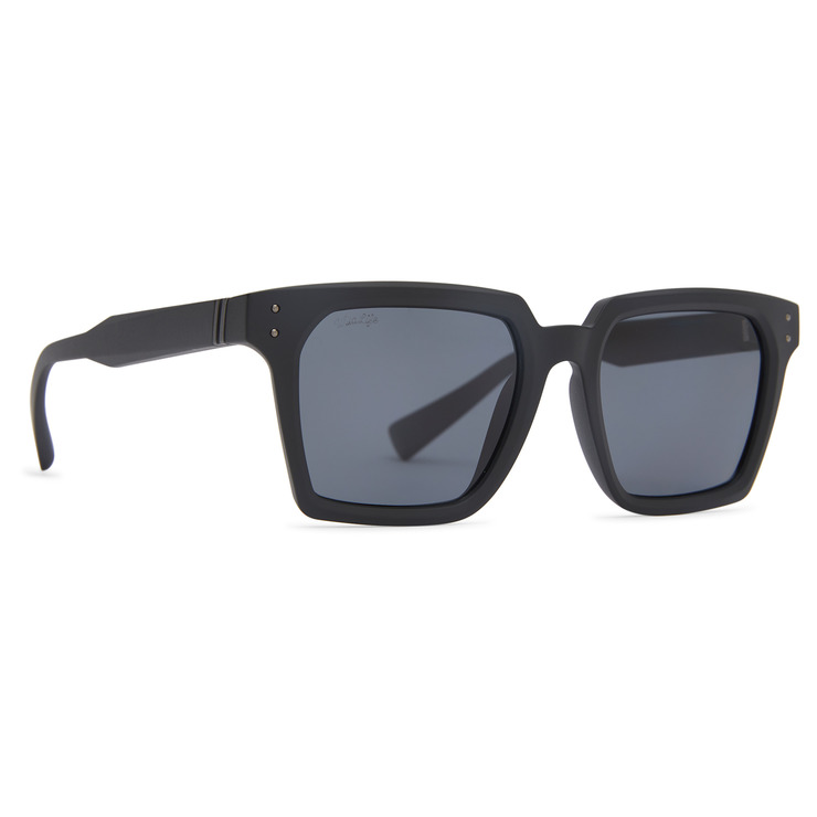 VonZipper Television Polarized Sunglasses - Black Satin/Vintage Gray Fasthouse