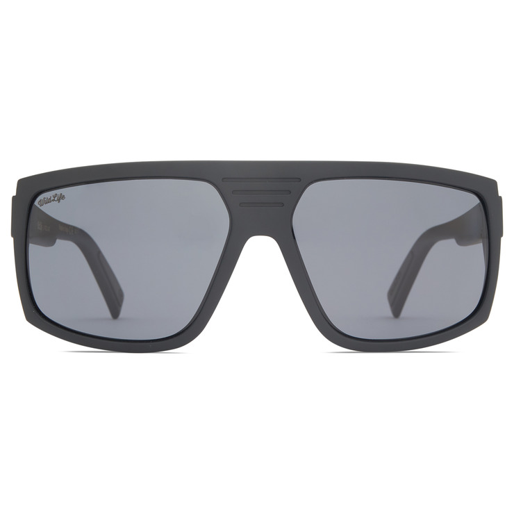 VonZipper Quazzi Polarized Sunglasses - Black Satin/Vintage Gray – Fasthouse