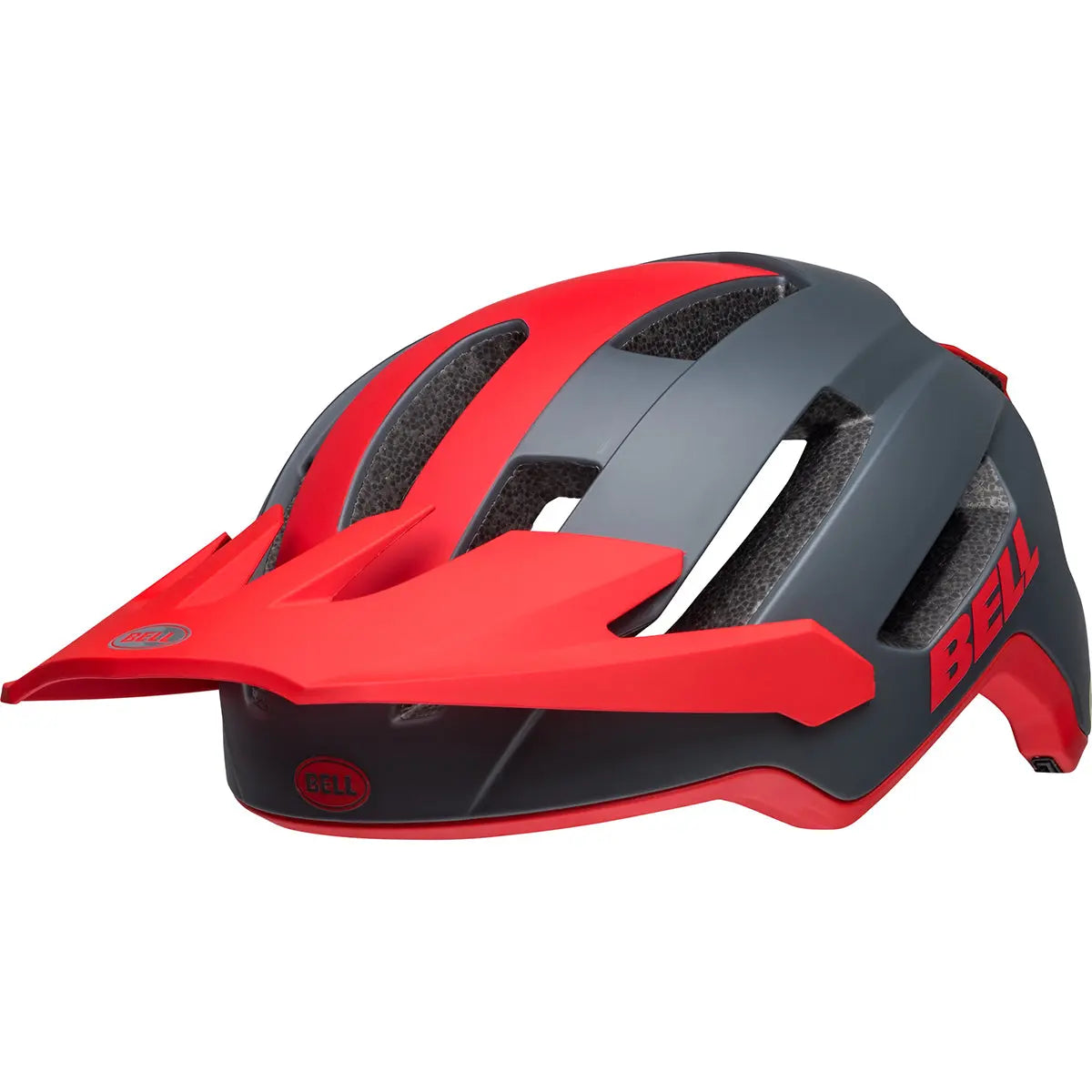 Bell 4Forty Air MIPS Helmet - Matte Gray/Red - Fasthouse
