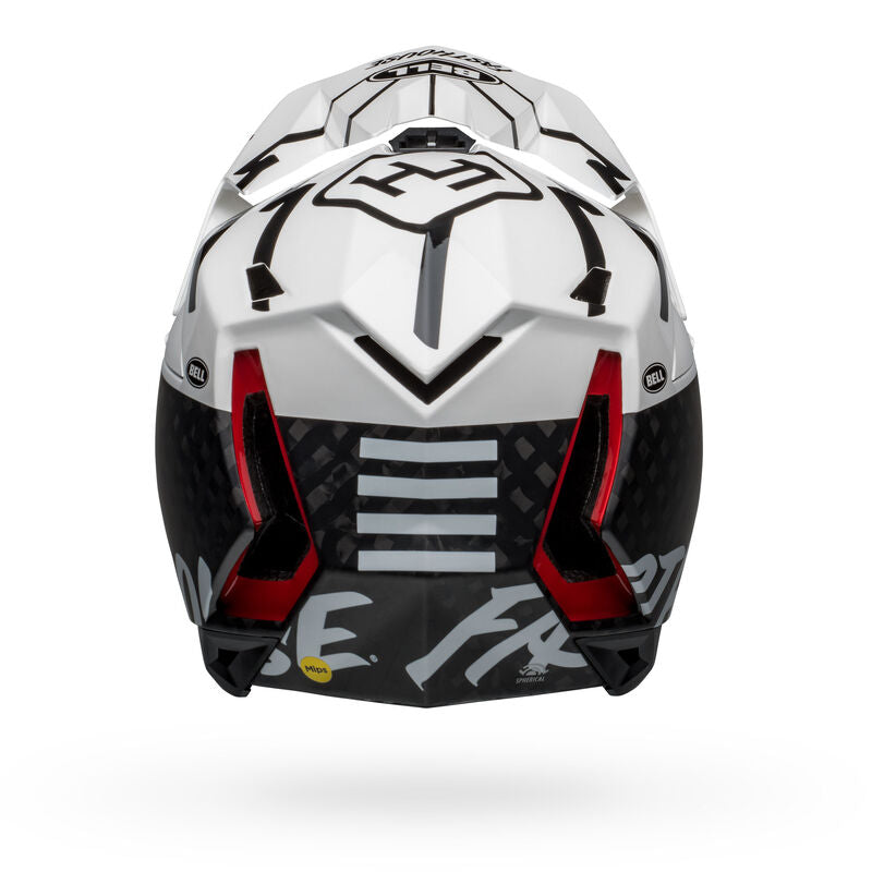 Bell Full-10 Spherical MTB Helmet - Matte Gloss White/Black Fasthouse