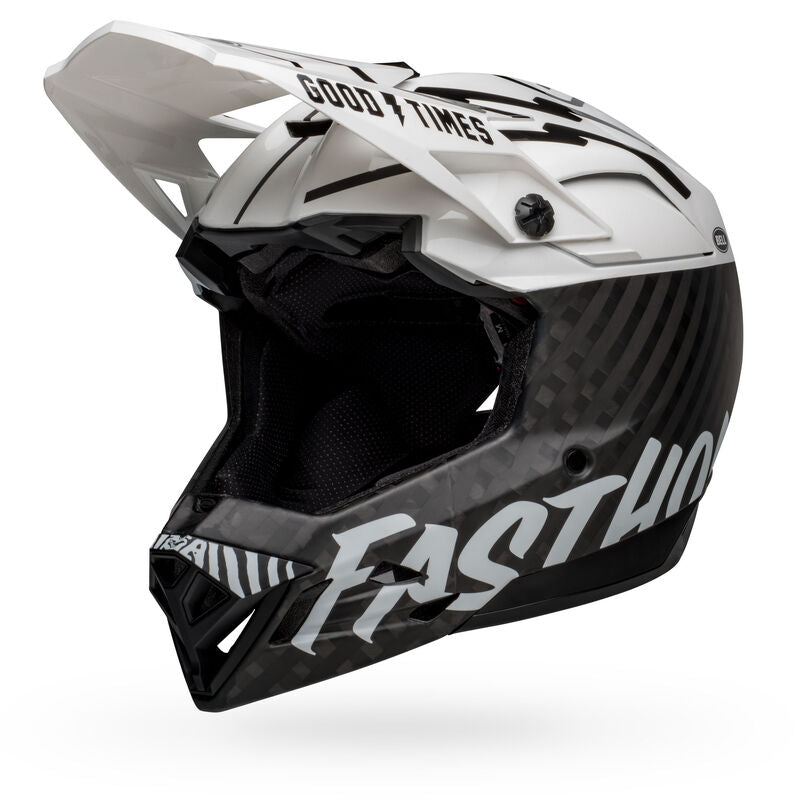 Bell Full-10 Spherical MTB Helmet - Matte Gloss White/Black Fasthouse