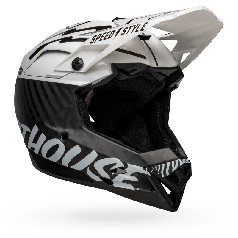 Bell Full-10 Spherical MTB Helmet - Matte Gloss White/Black Fasthouse