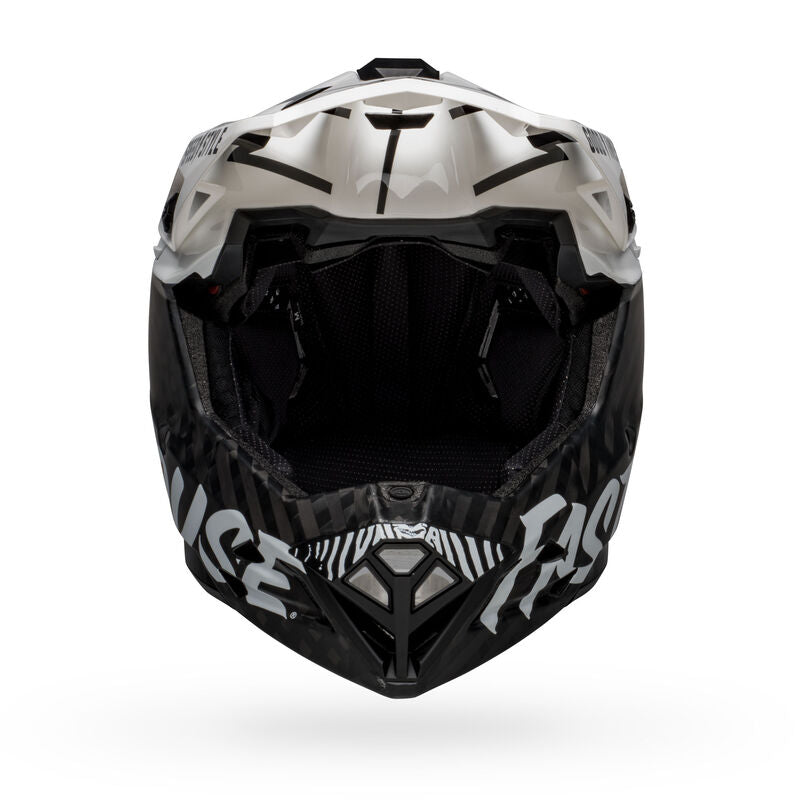 Bell Full-10 Spherical MTB Helmet - Matte Gloss White/Black Fasthouse