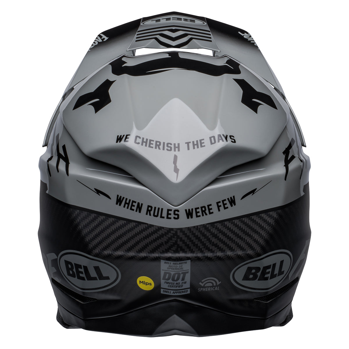 Bell Moto-10 Spherical Fasthouse Limited Edition BMF Helmet - Gray/Black Fasthouse