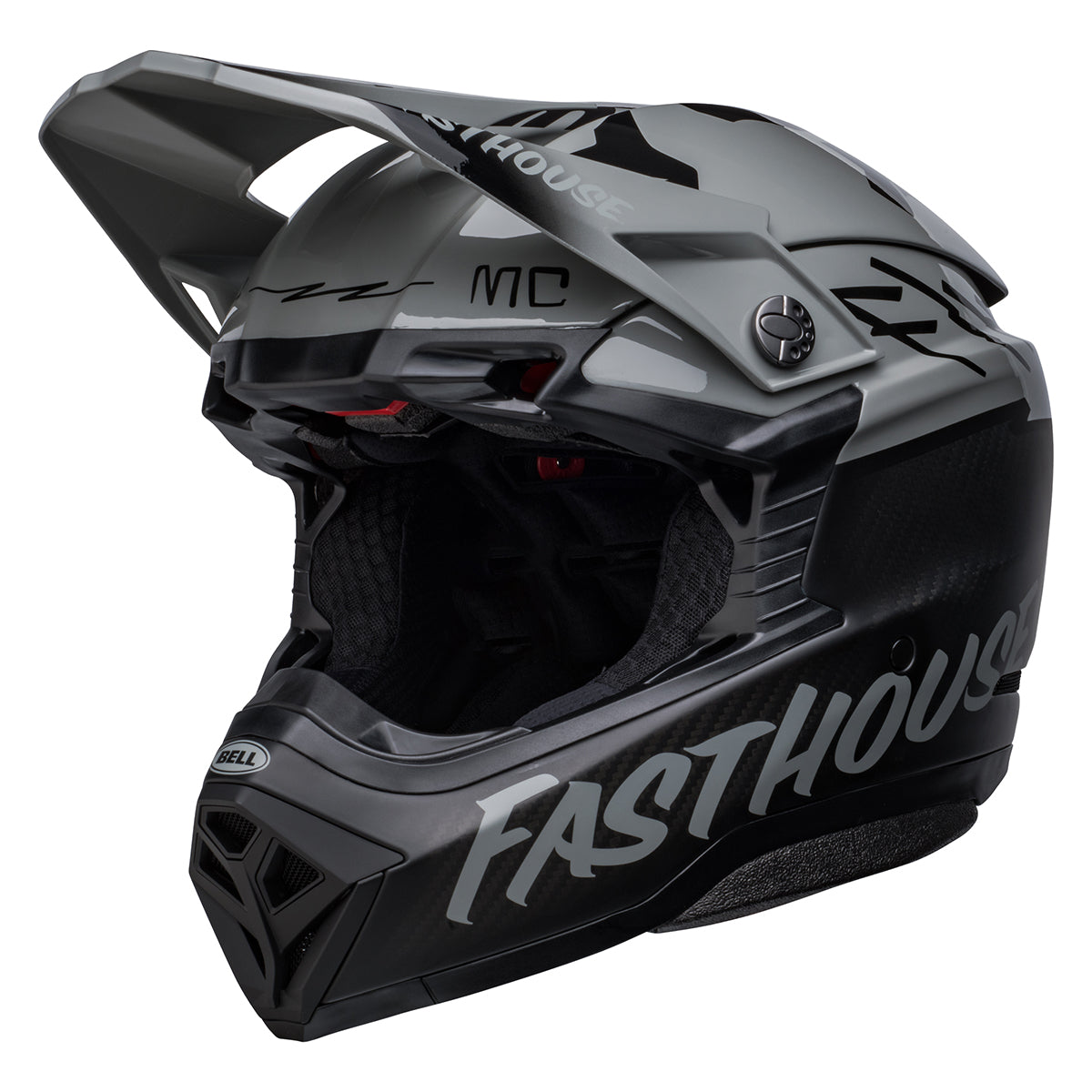 Bell Moto-10 Spherical Fasthouse Limited Edition BMF Helmet - Gray/Black Fasthouse