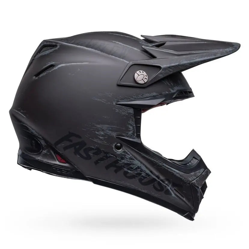 all black dirt bike helmet Bell x Fasthouse Mojave Moto-9S Flex Helmet | MX Helmet | Adult | S