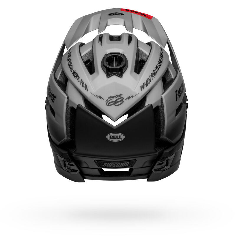Bell Super Air R Spherical Helmet - Matte Gray/Black Fasthouse