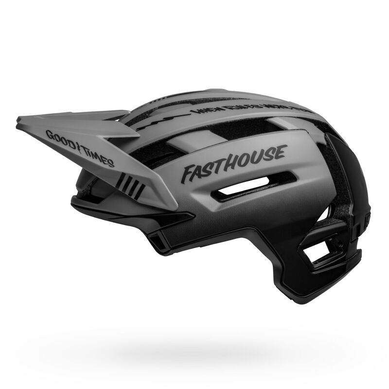Bell Super Air R Spherical Helmet - Matte Gray/Black Fasthouse