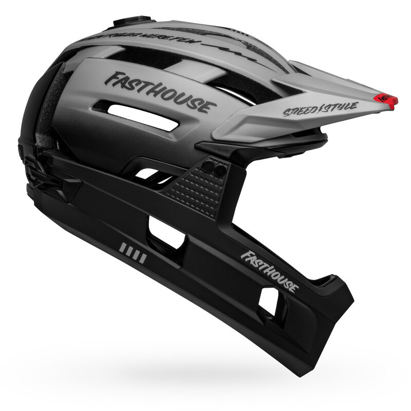 Bell Super Air R Spherical Helmet - Matte Gray/Black Fasthouse