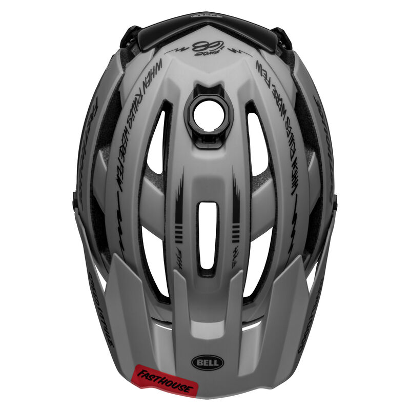 Bell Super Air R Spherical Helmet - Matte Gray/Black Fasthouse