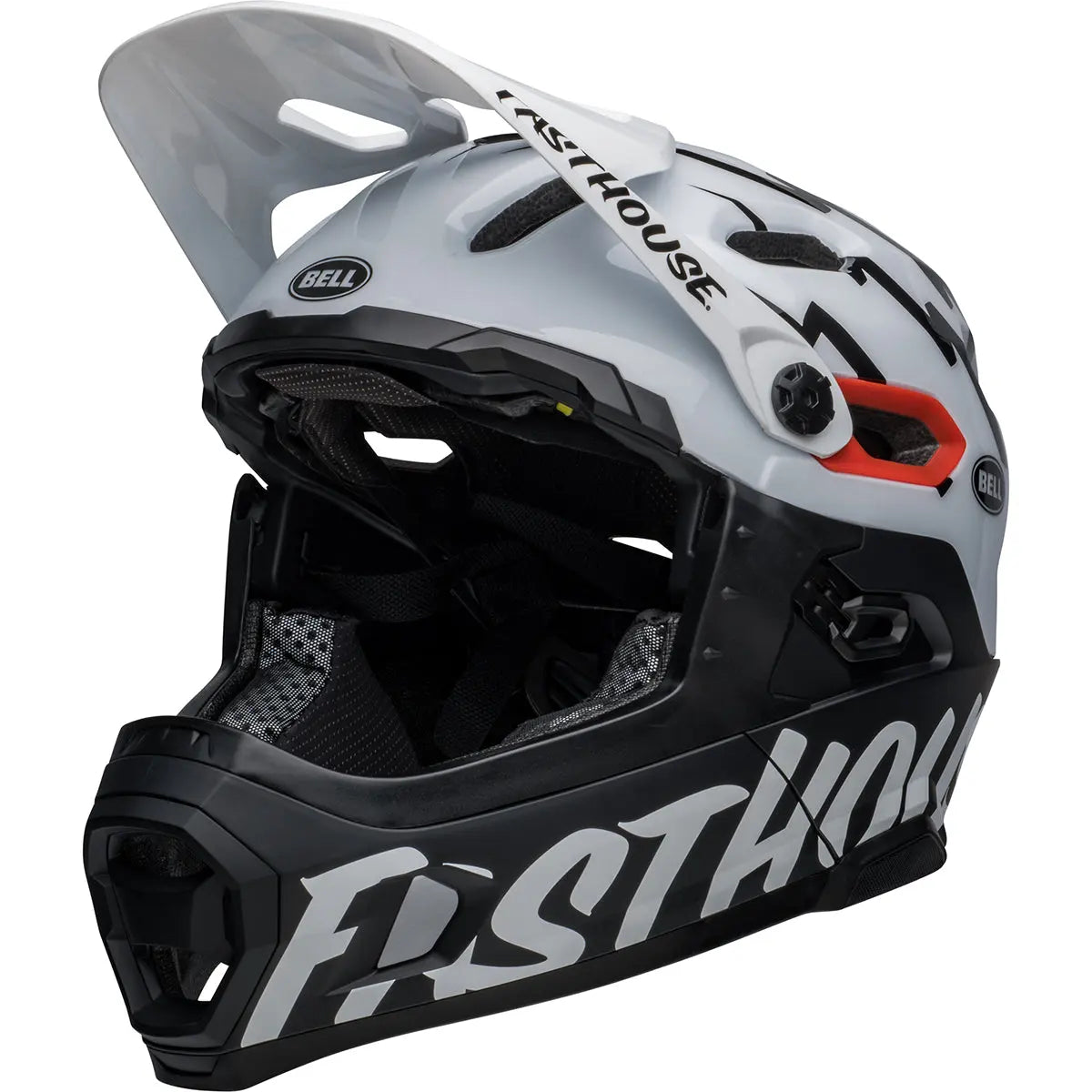 Bell Super DH Spherical MTB Helmet - Black/White - Fasthouse