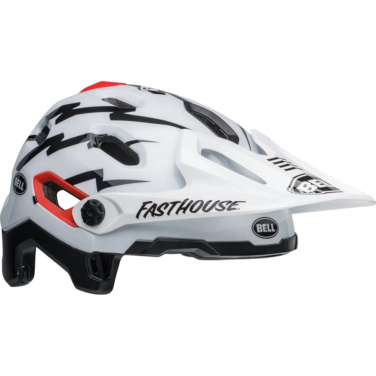 Bell Super DH Spherical MTB Helmet - Black/White - Fasthouse