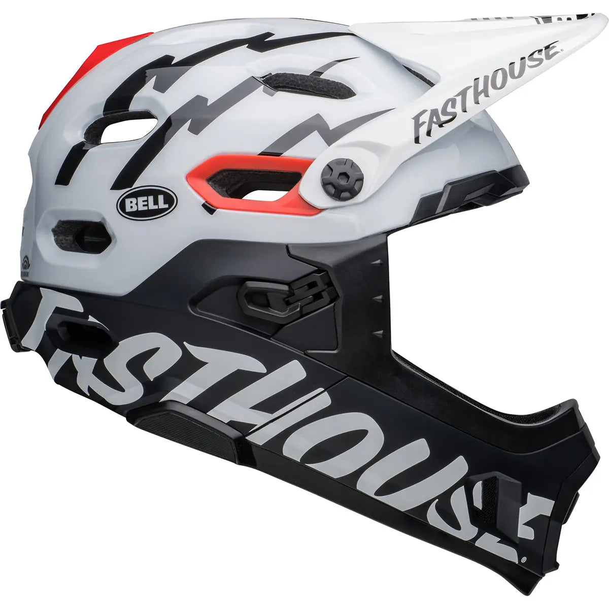 Bell Super DH Spherical MTB Helmet - Black/White - Fasthouse