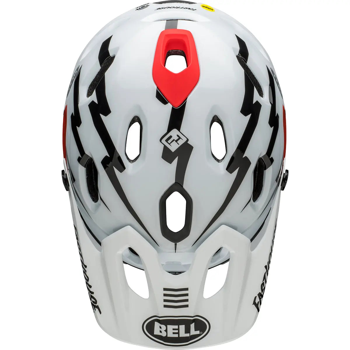 Bell Super DH Spherical MTB Helmet - Black/White - Fasthouse