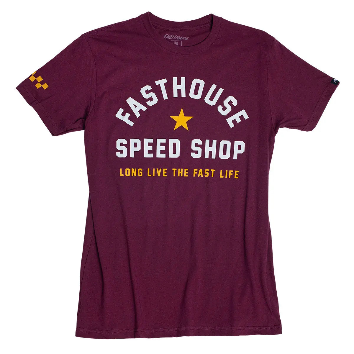 Fast Life Tee - Maroon