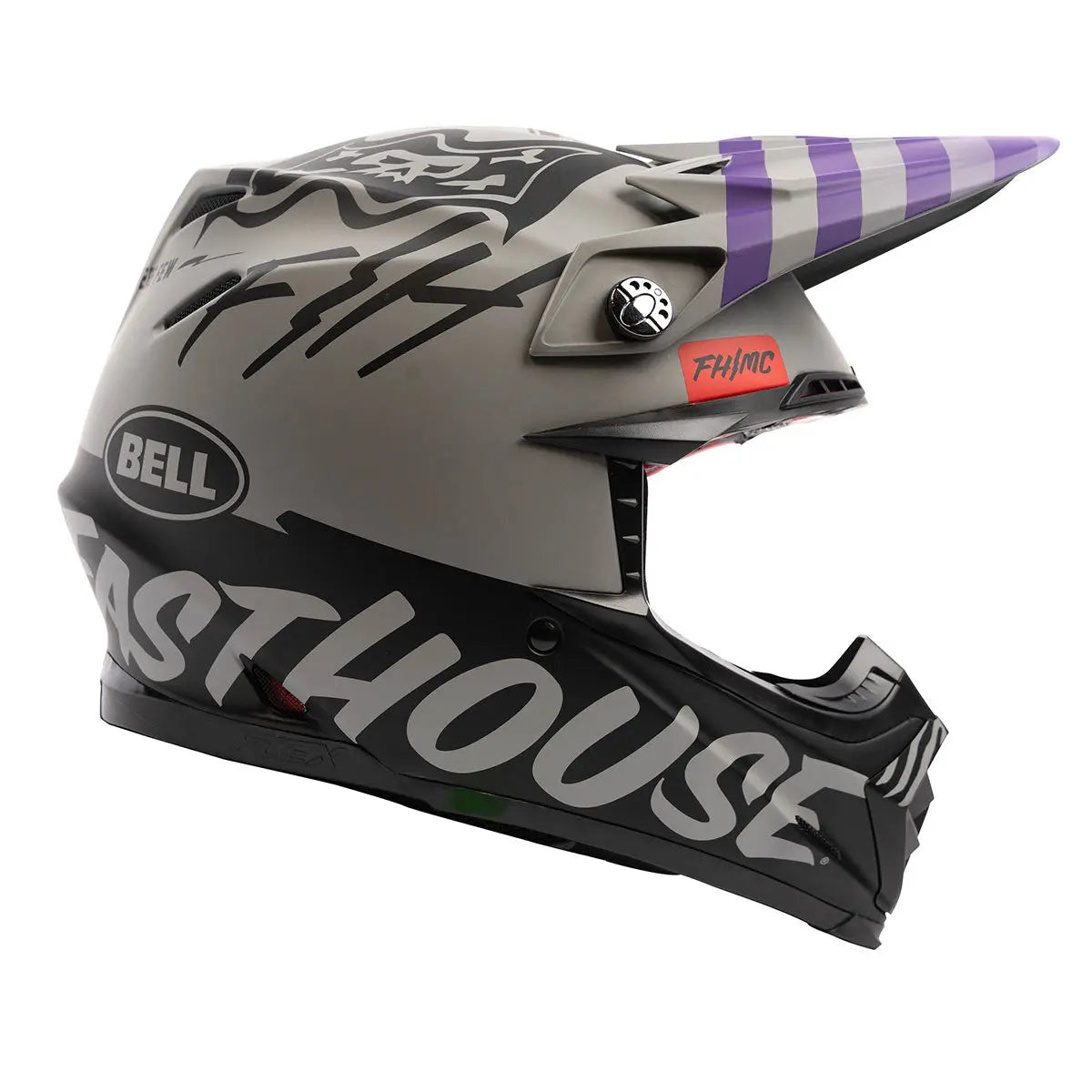 Bell Moto-9S Flex Flying Colors - Gray/Black - Fasthouse