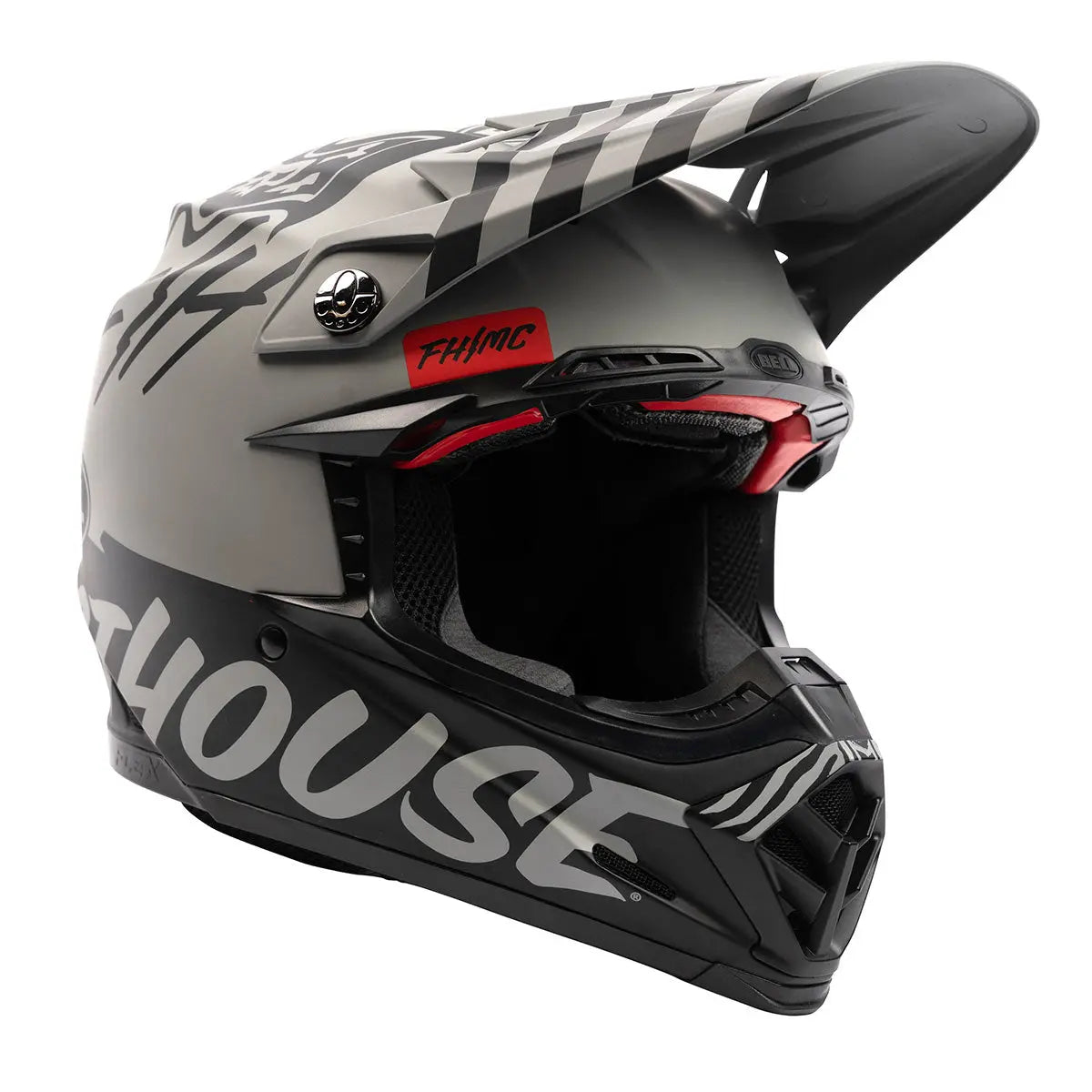Bell Moto-9S Flex Flying Colors - Gray/Black - Fasthouse