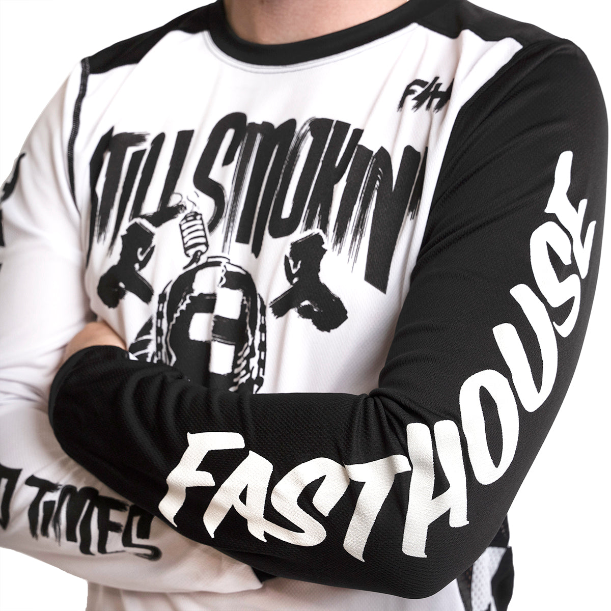 Still Smokin '22 Jersey - White/Black closeout
