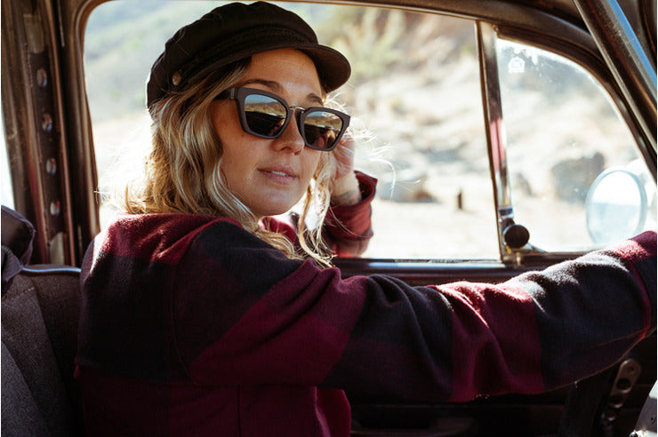 VonZipper Jinx Sunglasses - Black Satin/Gray Fasthouse