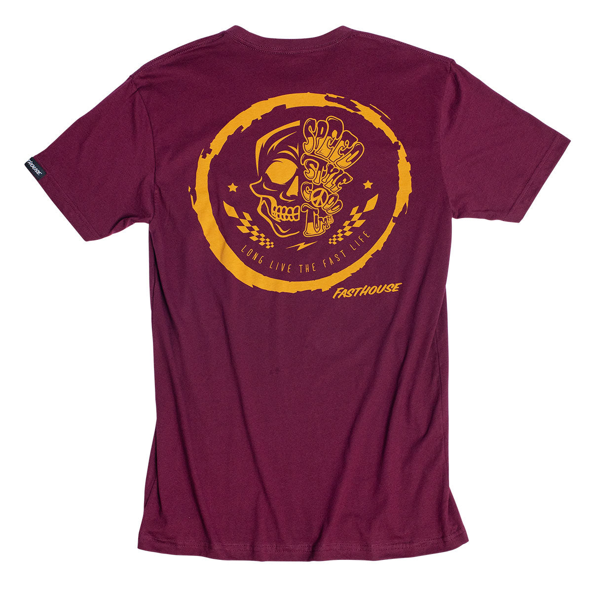 Skully Tee - Maroon
