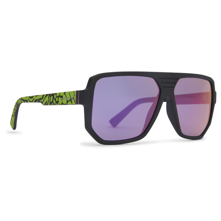 VonZipper Roller Sunglasses Party Animals Lime Chrome Fasthouse