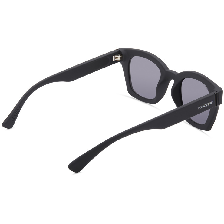 VonZipper Gabba Polarized Sunglasses - Black Satin/Vintage Gray closeout