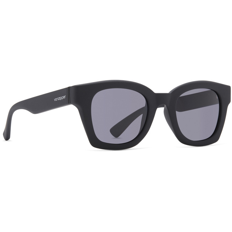 VonZipper Gabba Polarized Sunglasses - Black Satin/Vintage Gray closeout