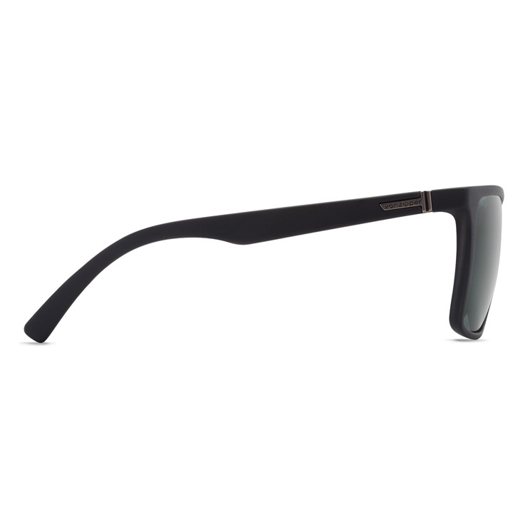 VonZipper Lesmore Polarized Sunglasses - Black Satin/Vintage Gray Fasthouse