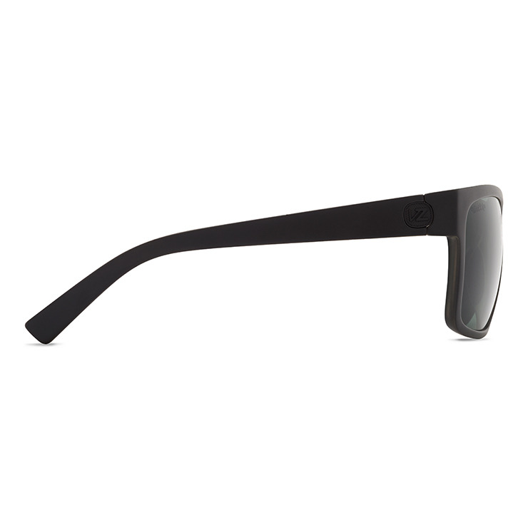 VonZipper Dipstick Polarized Sunglasses - Black Satin/Vintage Gray Fasthouse