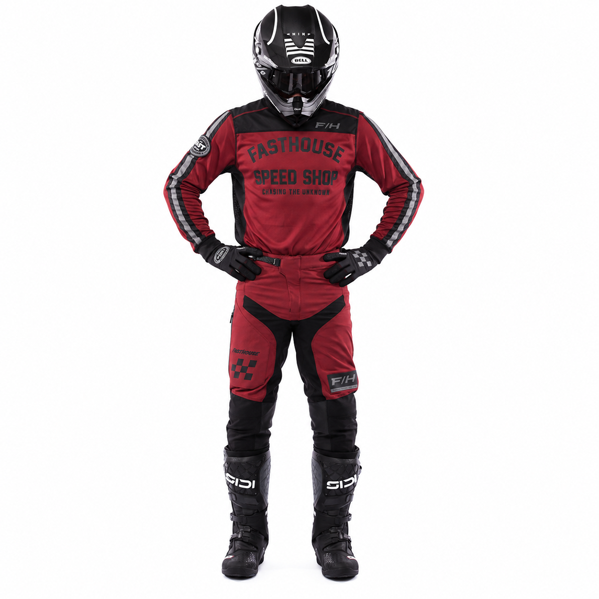 Sanguaro Petrol LS Jersey - Cardinal