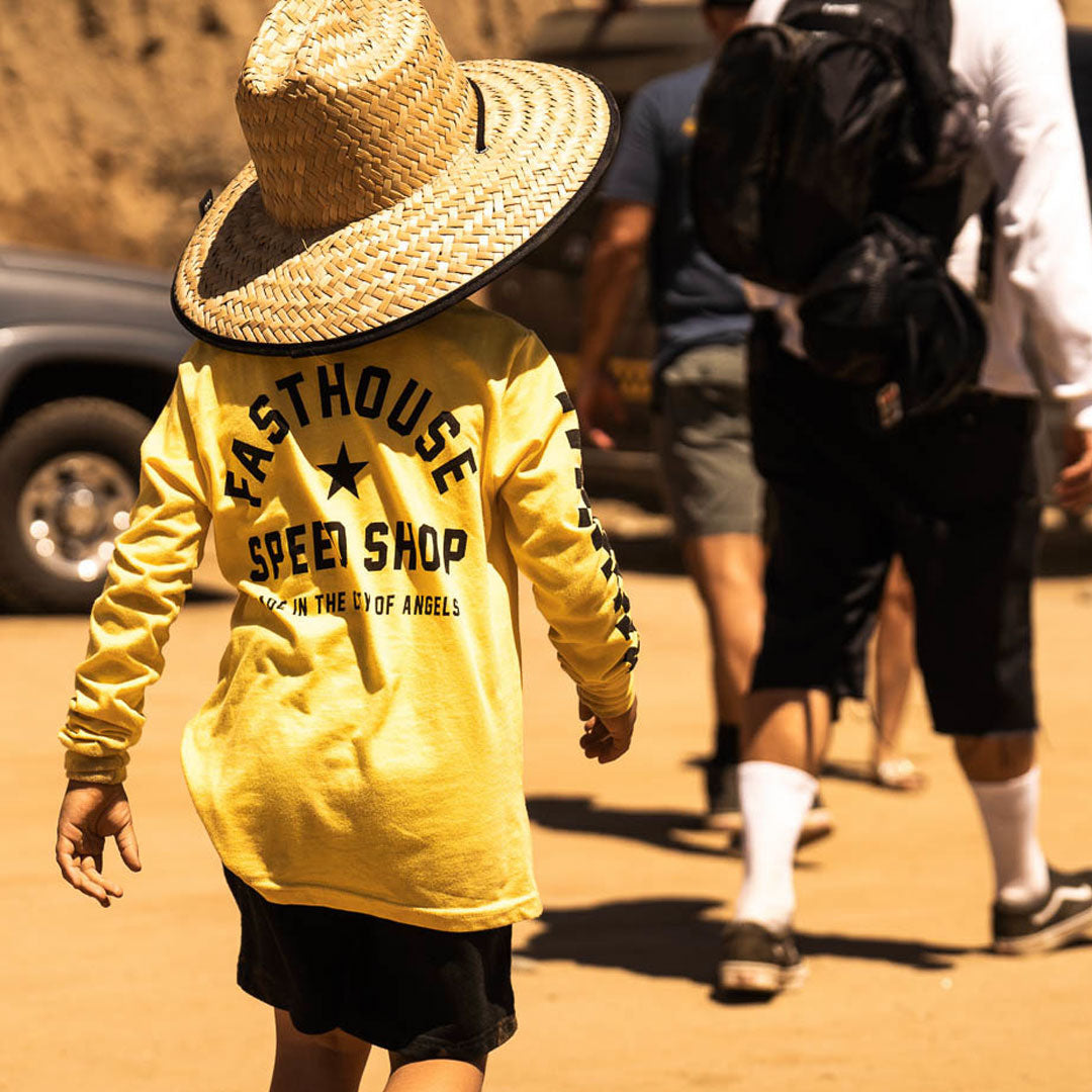 Deco Youth Straw Hat - Dark Natural