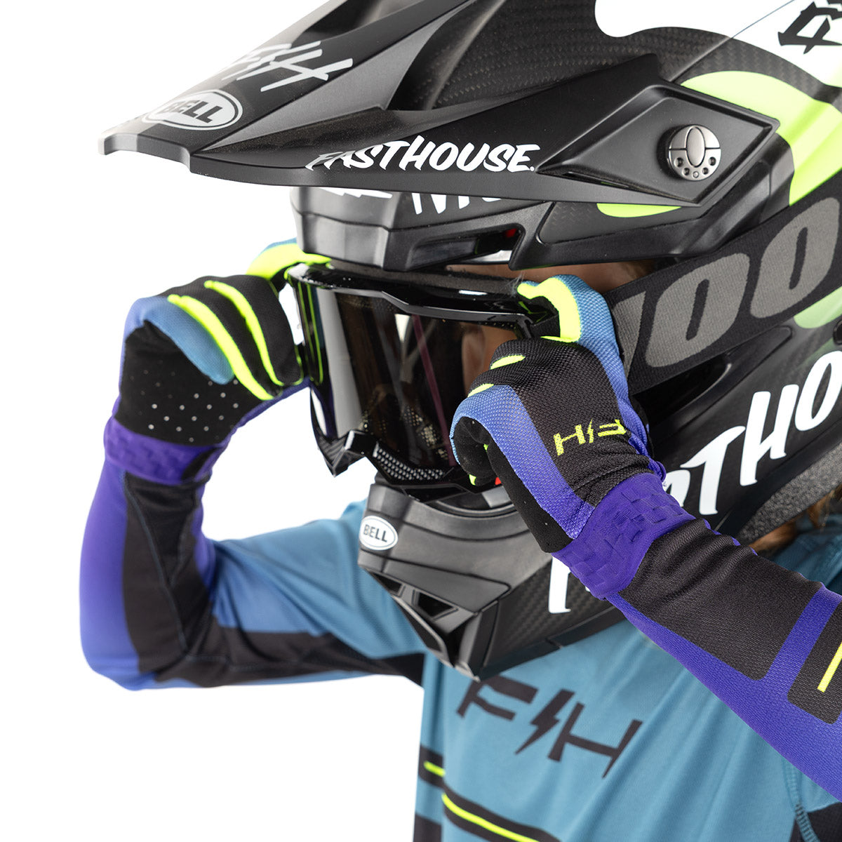Vapor React Youth Glove - Light Indigo/Black