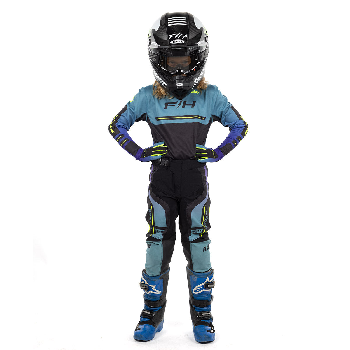 Elrod React Youth Jersey - Light Indigo / Black