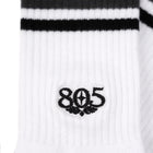 805 Brew Sock - White/Black