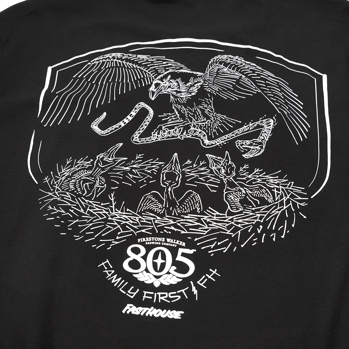 805 Family First Long Sleeve Tee - Black