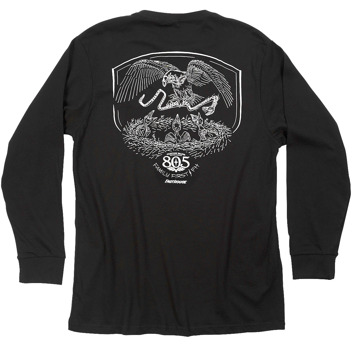 805 Family First Long Sleeve Tee - Black