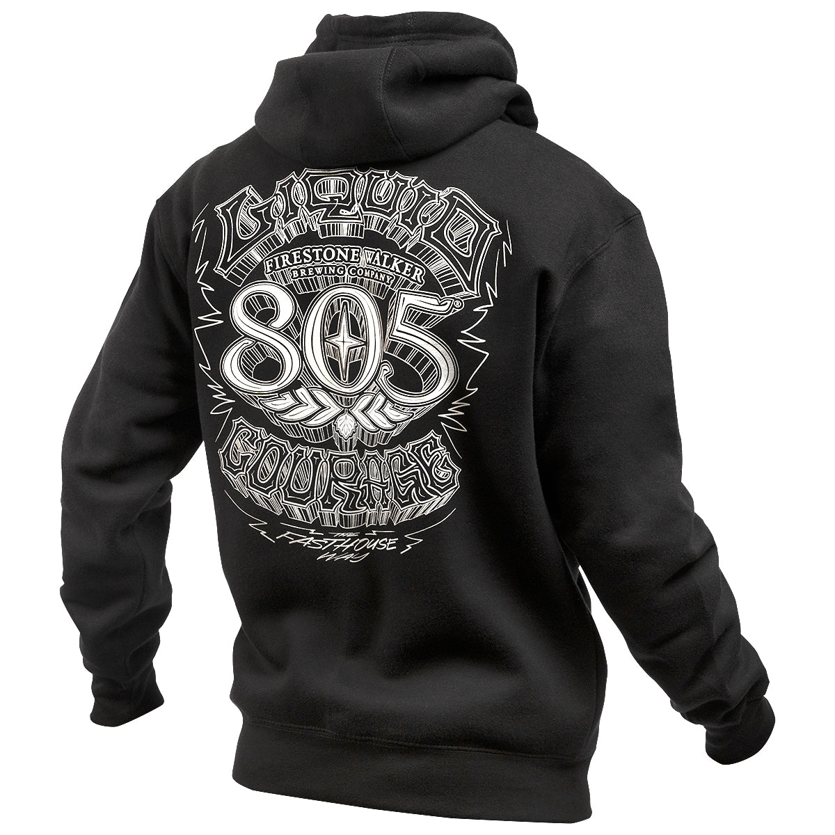 805 Liquid Courage Hooded Pullover - Black