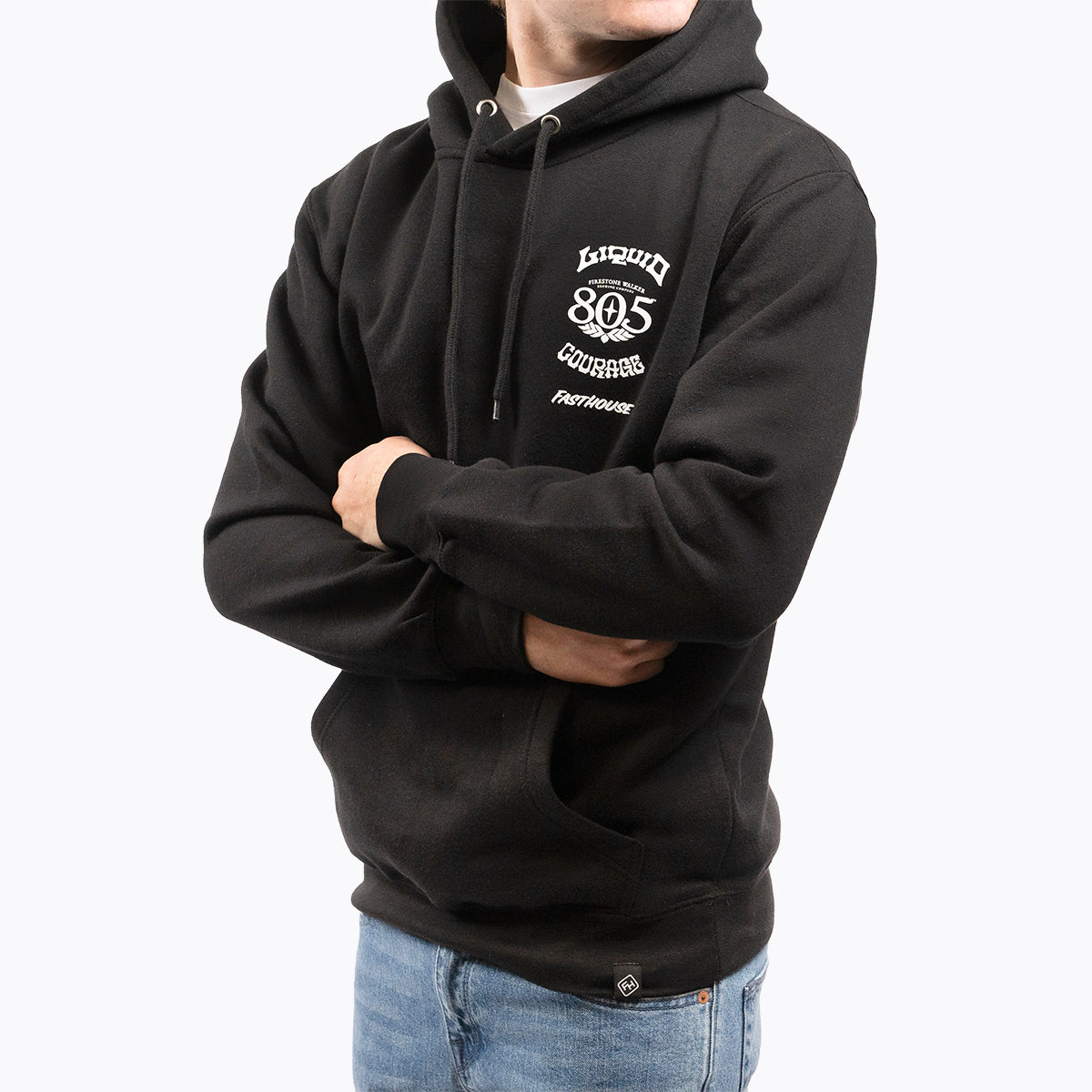 805 Liquid Courage Hooded Pullover - Black