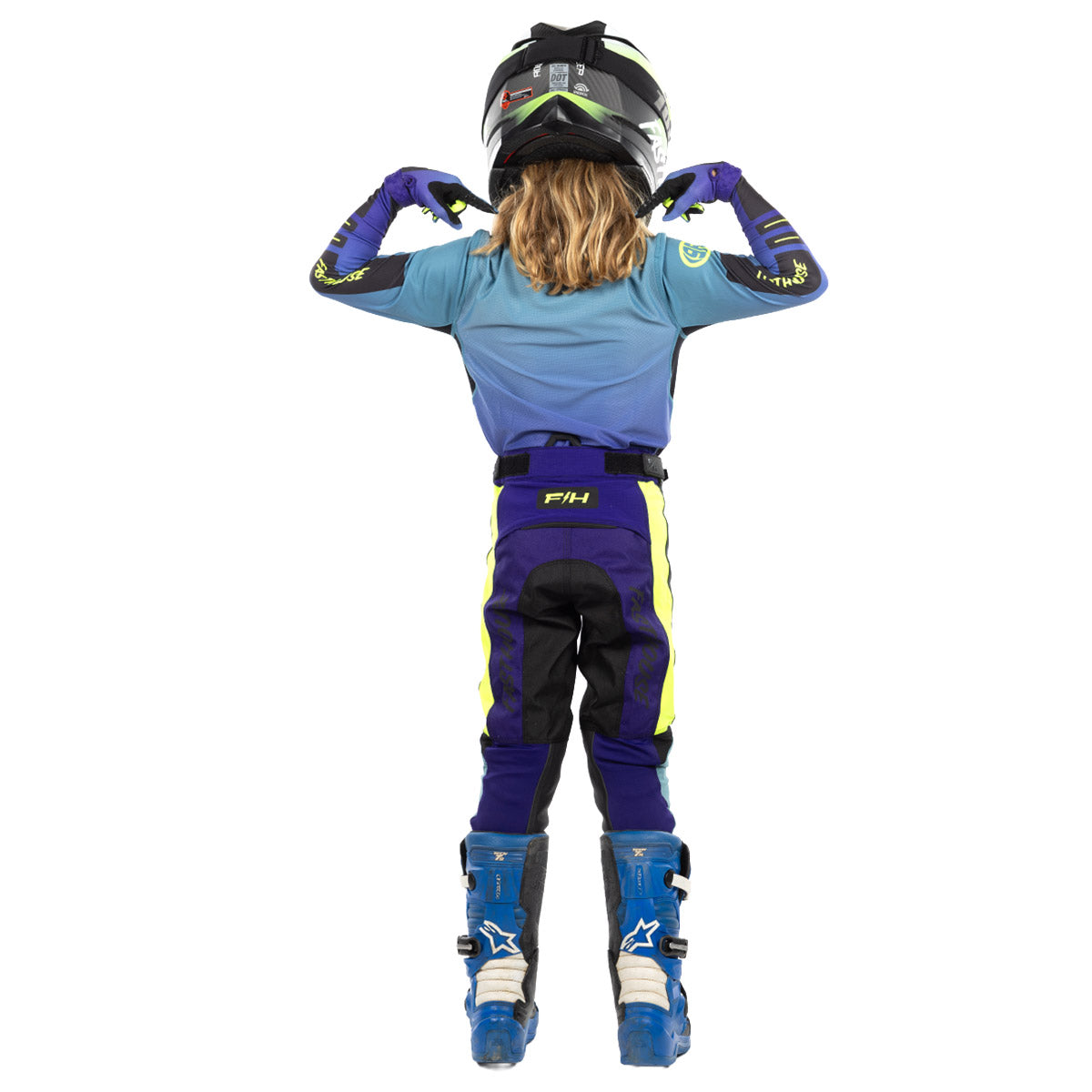 Elrod React Youth Jersey - Light Indigo / Black